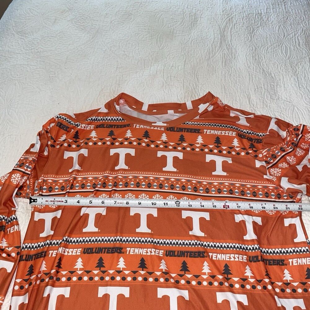 Tennessee Volunteers Tacky‎ Ugly Sweater Holiday Men's Pajama Top Sz XL - Picture 4 of 6